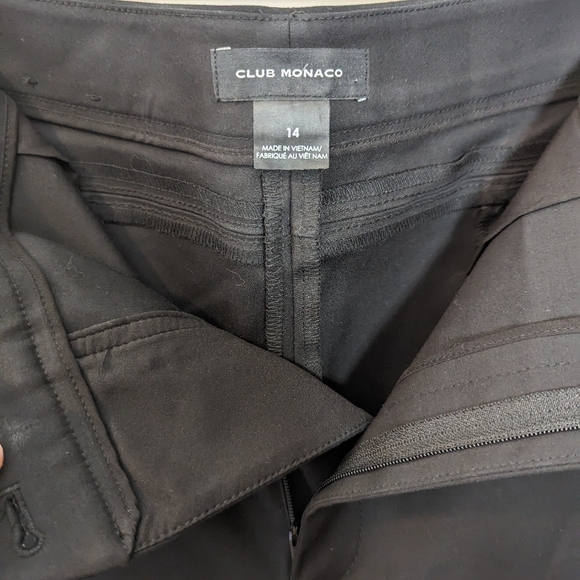 Club Monaco Dress Pants in Black (Size 14) - Picture 6 of 8